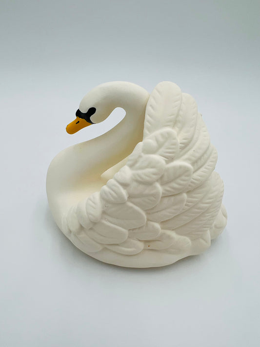 Bath Toy Large Swan-Natural NonToxic Rubber-No Holes