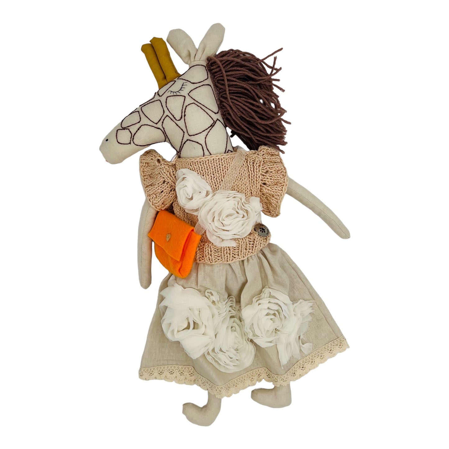 Girl Giraffe Luxury Plushie: Handmade in Ukraine