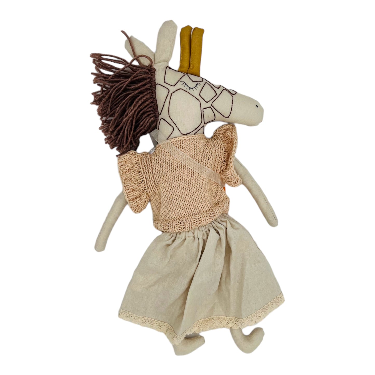 Girl Giraffe Luxury Plushie: Handmade in Ukraine