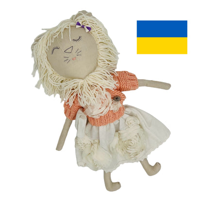 Girl Lion Luxury Plushie: Handmade in Ukraine