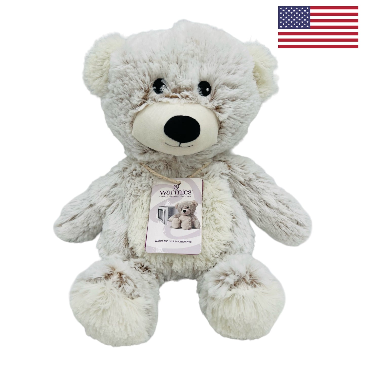 Warmies- Microwavable French Lavender Scented Plush, Marshmallow Bear